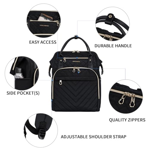 KROSER 17 Inch Quilted Backpack