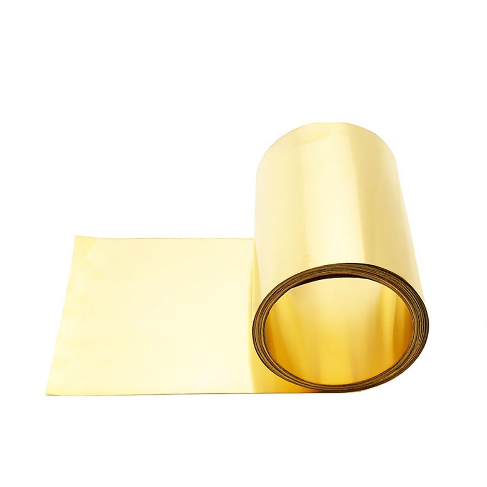 Messingfolienplatte Messingblechplatte 0,1 mm bis 0,8 mm Messingblechstreifen Messingplatten for Gravieren (Size : 0.6 x 200 x 500mm)