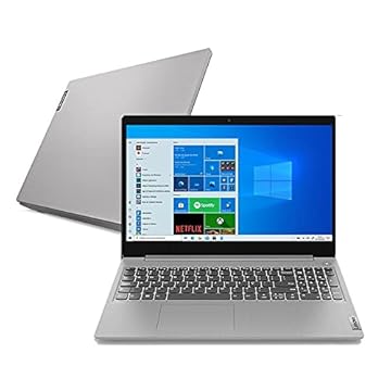 Notebook Lenovo IdeaPad 3i, Intel Celeron, 4GB RAM, 128GB SSD, Windows 10, 15.6", Prata