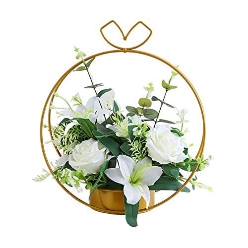Décoration florale de maison avec fleurs artificielles et ornements de table