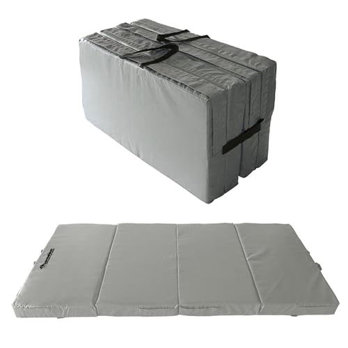 Gartenpirat Esterilla universal gris 200 x 100 x 10 cm esterilla deportiva infantil suave alfombra plegable 4 piezas