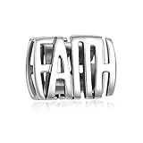 Faith Charms 925 Sterling Silver Beads fits Pandora Charms Bracelets Necklace (Faith Charms)