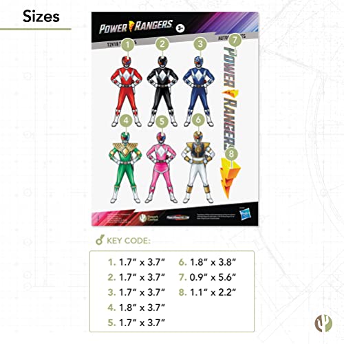Power Rangers vinilo resistente al agua para evitar arañazos 4