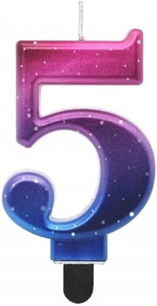 Candle Number 5 Night Sky