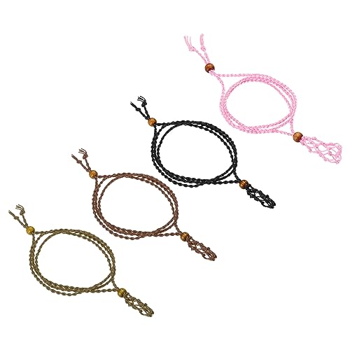PATIKIL Necklace Cord Empty Stone Holder