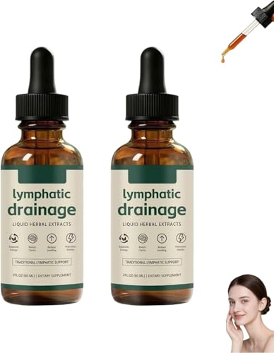 Lymphatic Drainage Drops Lynvea Drops Water Balance Promotes Overall Health Natural Ingredients for Men and Women 60 ml (2 Bottles)