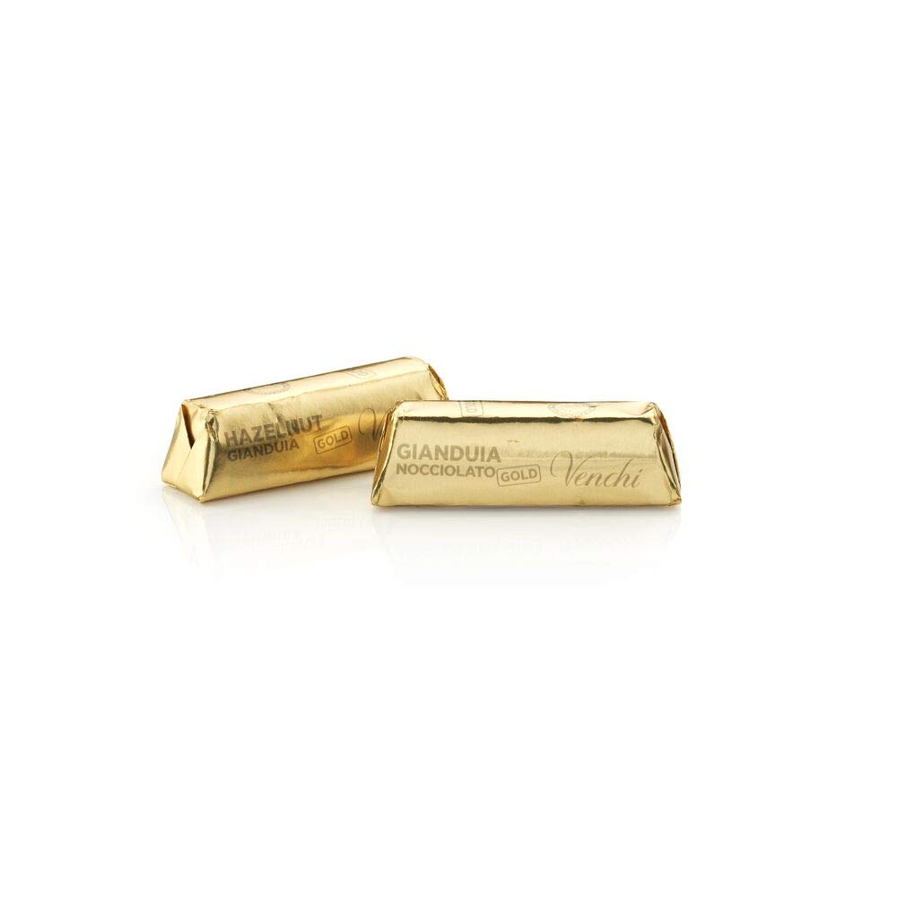 Venchi - Lingottino Nocciolato Gianduia - Cioccolatino con Nocciole Piemonte IGP intere, 1 kg - Senza Glutine