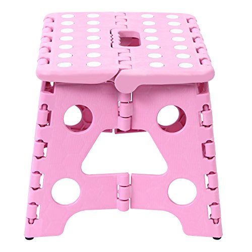 Maddott Super Strong Folding Step Stool, 8X6X7.5Inch, Holds Up To 180Lb, Pink #TOP1