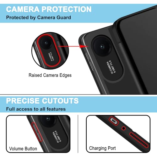 Image of CEDO Smart Case for Redmi Pad 2 (11 in) Tri-Fold Flip Folio Cover | Pencil Holder | Auto Wake-Up /Sleep Mode | Multi View Angles Stand TPU Backcover (Black)