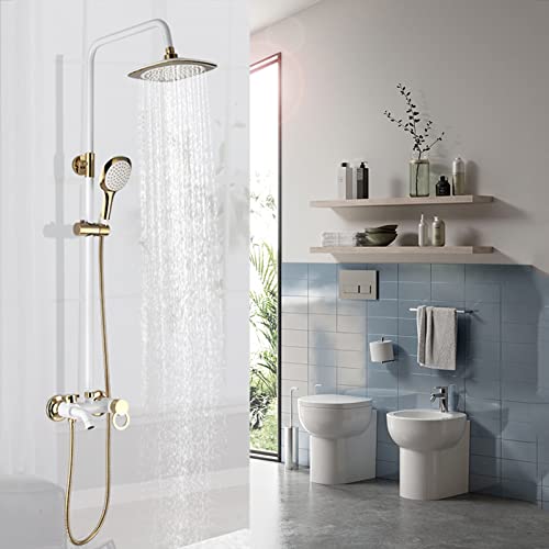 Ensemble de douche mural complet avec mitigeur de baignoire haute finition - 5