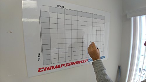 Copy King Reusable Super Football 100 Squares Dry Erase Office Pool 24X36 thumb #2