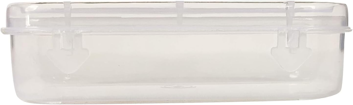 EwingsEwings Clear Plastic Very Small Storage Boxes - Set of 24 Rectangular Containers, 8.75x3.75x2.5 Centimeters, Sturdy