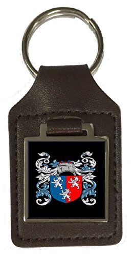 Porte-clé en cuir marron Herbert Family pour organiser vos clés de maison avec style