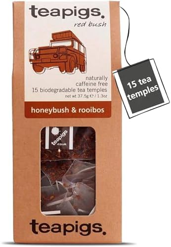 Teapigs Organic Honey Bush and Rooibos Tea 15 Teabags, 81576
