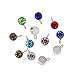 LONG TAO 48 Pcs Crystal Birthstone Charms Beads Pendants Jewelry Findings with Rings for DIY Jewelry Making Necklace Bracelet (12 Colors)