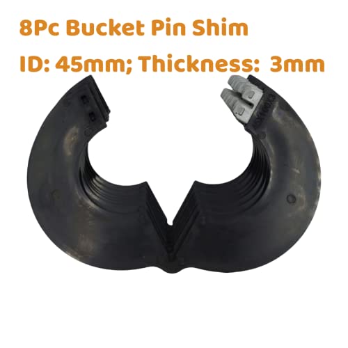 Image of 8pc 45mm Bucket Pin Shim for Excavaotor Mini Excavator Loader Skid Steer Thickness 3mm Detachable