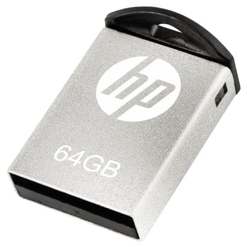 HP v222w 64GB USB 2.0 Pen Drive, Metal Silver view 1