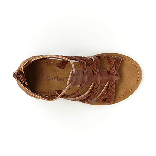 Image of Carter's Girls' Eliana Gladiator Sandals, Brown, SIze US 4