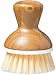 Full Circle Bubble Up Bamboo Dish Brush, White
