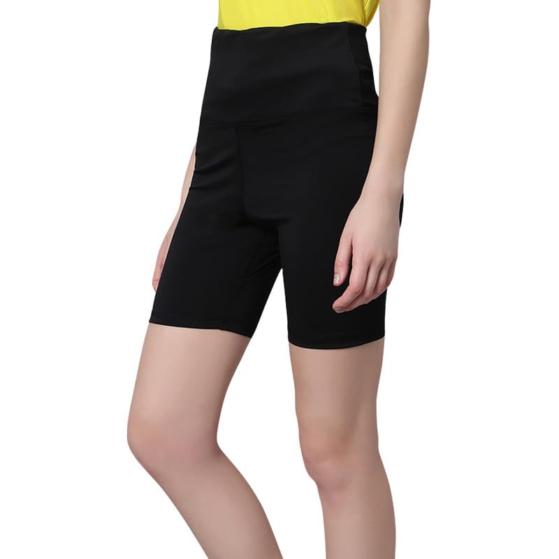 Image of omtex Aura Shorts for Women High Waisted Athletic Long Running Short|Casual Shorts| Sports Shorts |Super Breathable