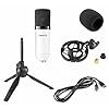 VONYX CMS300W USB Condenser Microphone Set - White, USB Podcast Mic Kit with Tripod Stand, Pop Filter & Shock Mount for Podcasting, Streaming, Voiceovers, Music Recording & Content Creation #2