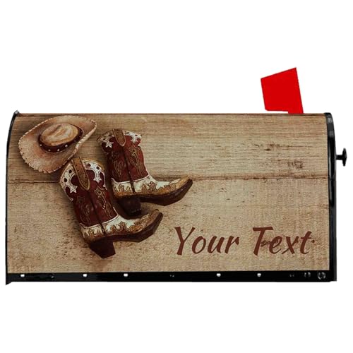 Vintage Cowboy Mailbox Cover 18"x22" Outdoor Decor
