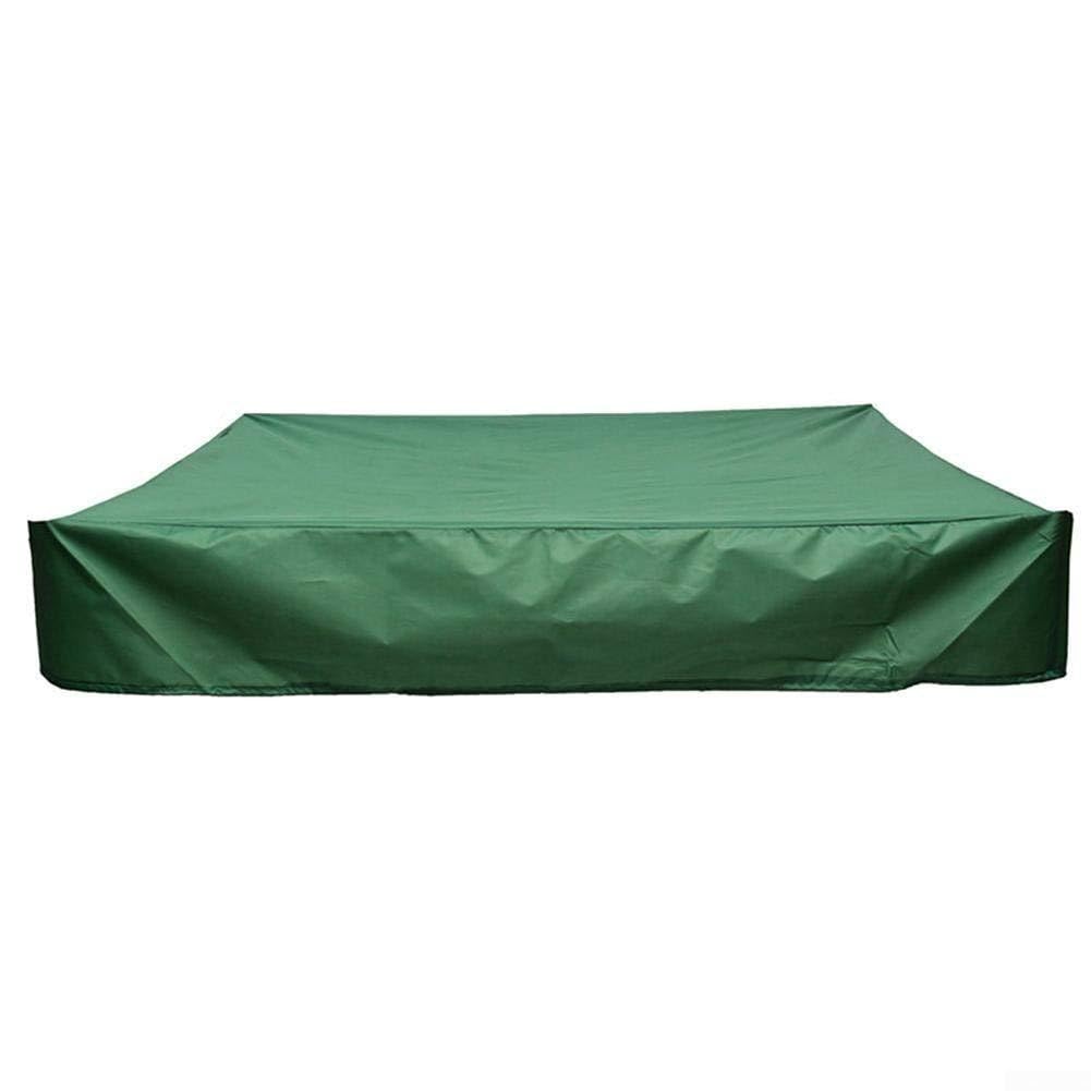 PureBowlic Foldable Waterproof and Dustproof Cover for Children's Toy Sandpit Outdoor Garden Patio Use with Oxford Fabric (Green 200 * 200 * 20cm)