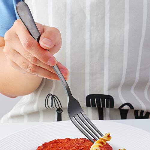 Schwarzes Besteckset von Buyer Star 20-teilig für 4 Personen
