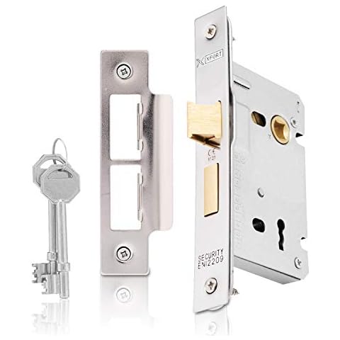 XFORT® 3 Lever Polished Chrome Mortice Sashlock Cover