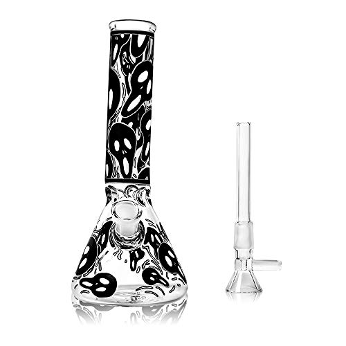 Horns Bee Glass Decorative Bottle 8 Inches Tall (Luminous)