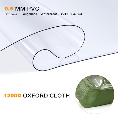 Image of PAMANO Clear Backpack, Heavy Duty Transparent Reinforced Bottom See Through for College, Travel Work Security