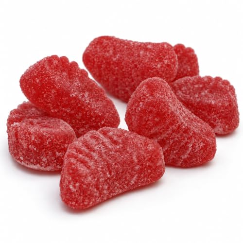 SweetGlob Cherry Fruit Slices Gummy Candy, Soft & Chewy, 1 lb