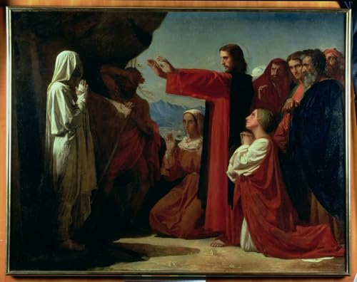 La résurrection de Lazare par Bonnat impression affiche 60x90cm