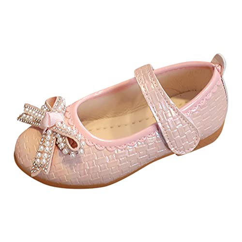 Fashion Summer Sandals Dress Girls Mary Jane Shoes Flat Low Heels for School Party Wedding, Summer Dress Shoes (Pink, 9 Toddler)