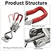 OSVJE 2 Pack Toggle Latch Clamp 4001, Adjustable 304 Stainless Steel Latches Quick Release Hand Tool, Heavy Duty Toggle Hasp for Case Trunk, Door with 8pcs Screw