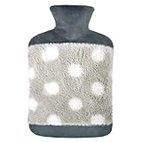【Usos】la bolsa de agua caliente se puede utilizar para calentar el cualquier parte del cuerpo, aliviar dolores musculares y lumbares, dolores menstruales y de estómago, contracturas o calambres, también como compresa fría para niños con fiebre o para reducir la hinchazón de heridas leves.