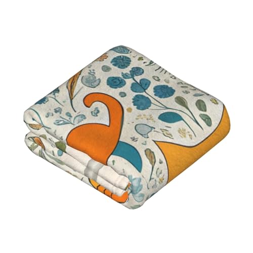 Couverture chat orange dessin animé plaid grand format canapé lit - 3