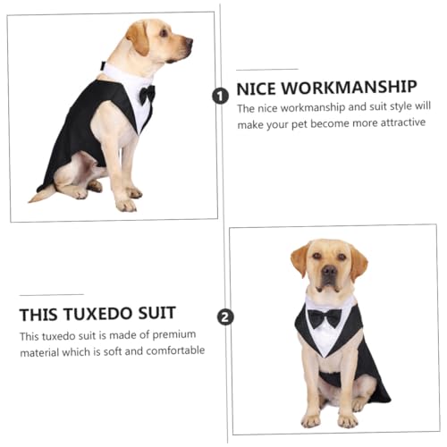 Disfraz formal para perro Tuxedo talla L elegante miniatura 5