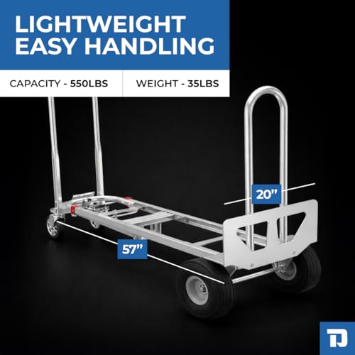 Carretilla Convertible de Aluminio Dutro 3-en-1 750 lb miniatura 3