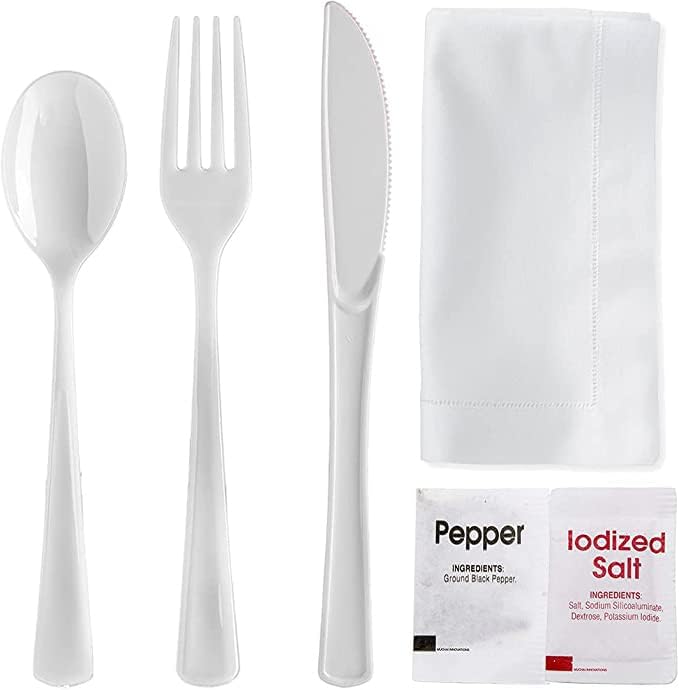 Fit Meal Prep Individually Wrapped Utensils Prepackaged