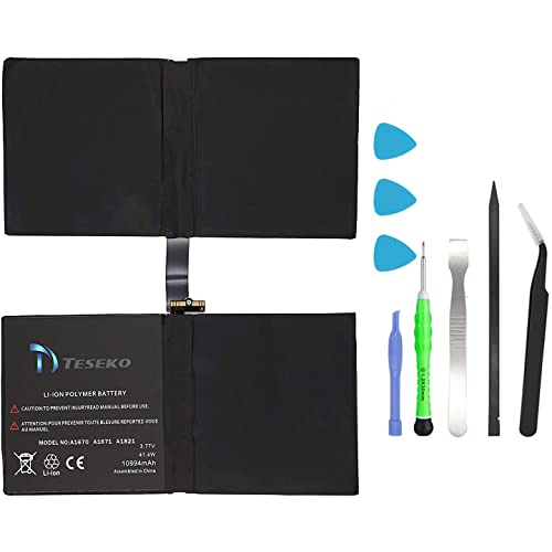 Teseko Battery Replacement for ipad pro 12.9(2nd Generation 2017 Model，A1670 A1671 A1821)+Professional Tool Kit