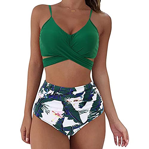 Sheey Verano Bikinis Mujer Dos Piezas Bañador Reductor Barriga Bañadores de Mujer Banador Biquinis Bikini Tankinis,Mujeres 2022 Regalos para Mujeres de 40 Años Talla Grande Push Up Blusa Deporte