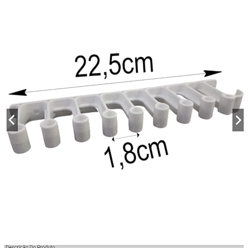 Suporte Prático Para Vassouras e Mangueiras 23cm