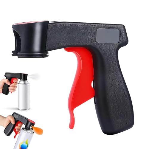 Aerosol Spray Can Trigger Handle, Full Hand Grip Spray Paint Attachment for Standard Cans, Even Spray Control Tool for DIY, Furniture, and Car Touch Up (3)