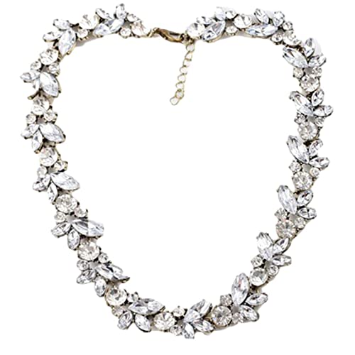 Collier court de clavicule classique pour femme : le cadeau de mariage argenté romantique