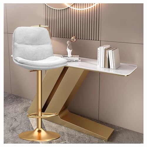 Taburetes de bar de terciopelo con base de metal para encimera de isla de cocina, elegantes sillas de comedor de desayuno