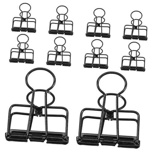 ARTIBETTER 10pcs Metal Dovetail Clips Foldback Clips for Craft Projects Office School Paper Management