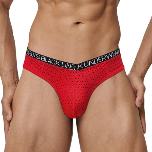Men’s Briefs Underwear Low Rise Breathable Mesh Briefs for Men Comfortable Underwear
