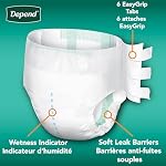 Depend Disposable Adult Incontinence Protection with Tabs; Maximum Absorbency; Small/Medium; 20 Count