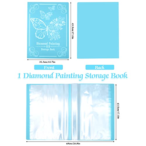 SPOKKI Diamond Painting Pictures Album, A3 Diamond Painting Folder for Storage Diamond Painting Pictures with 60 Sheets - Image 2